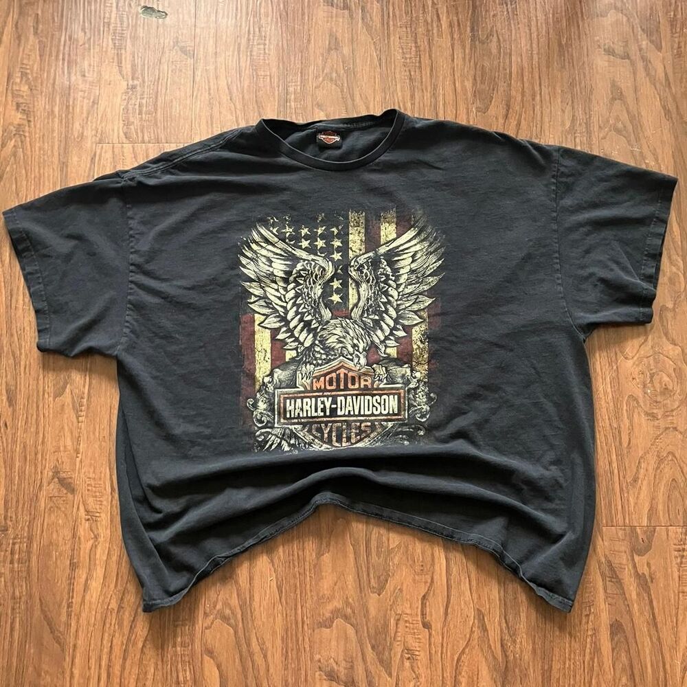 Harley-davidson Men's Black T-shirt